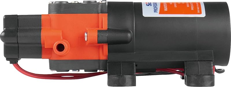 LightEU 12V Nyomáspumpa - 4.3L/perc Vízszivattyú Hajókhoz, Lakóautókhoz, Kempingezéshez és Kerthez - Automata Indítás/Leállítás Funkcióval