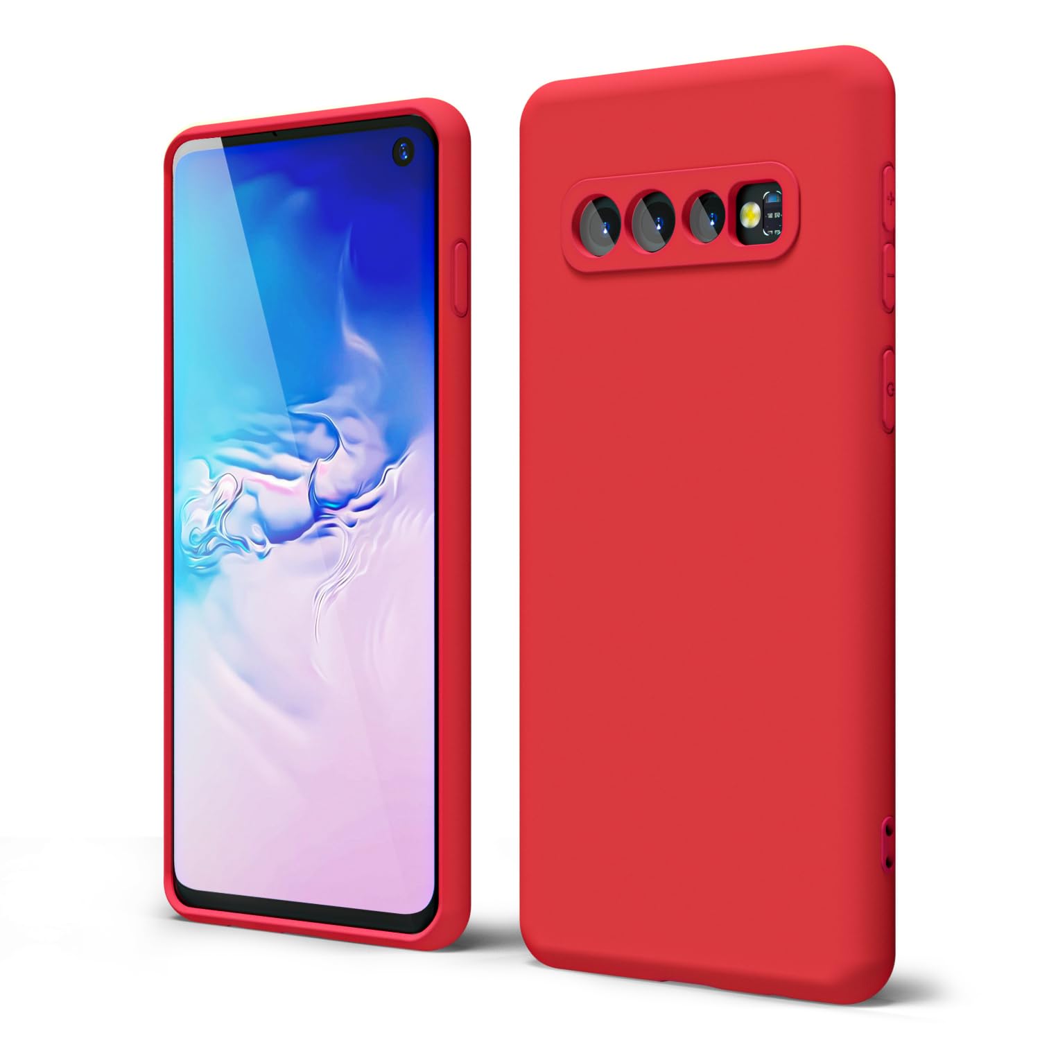 oakxco for Samsung Galaxy S24 Ultra Phone Case Liquid Silicone, Neon Bright Solid Color, Thin Slim Soft Rubber Gel Matte TPU Plain Simple Cover for Women Girl Cute, Hot Pink Fuchsia — view 265