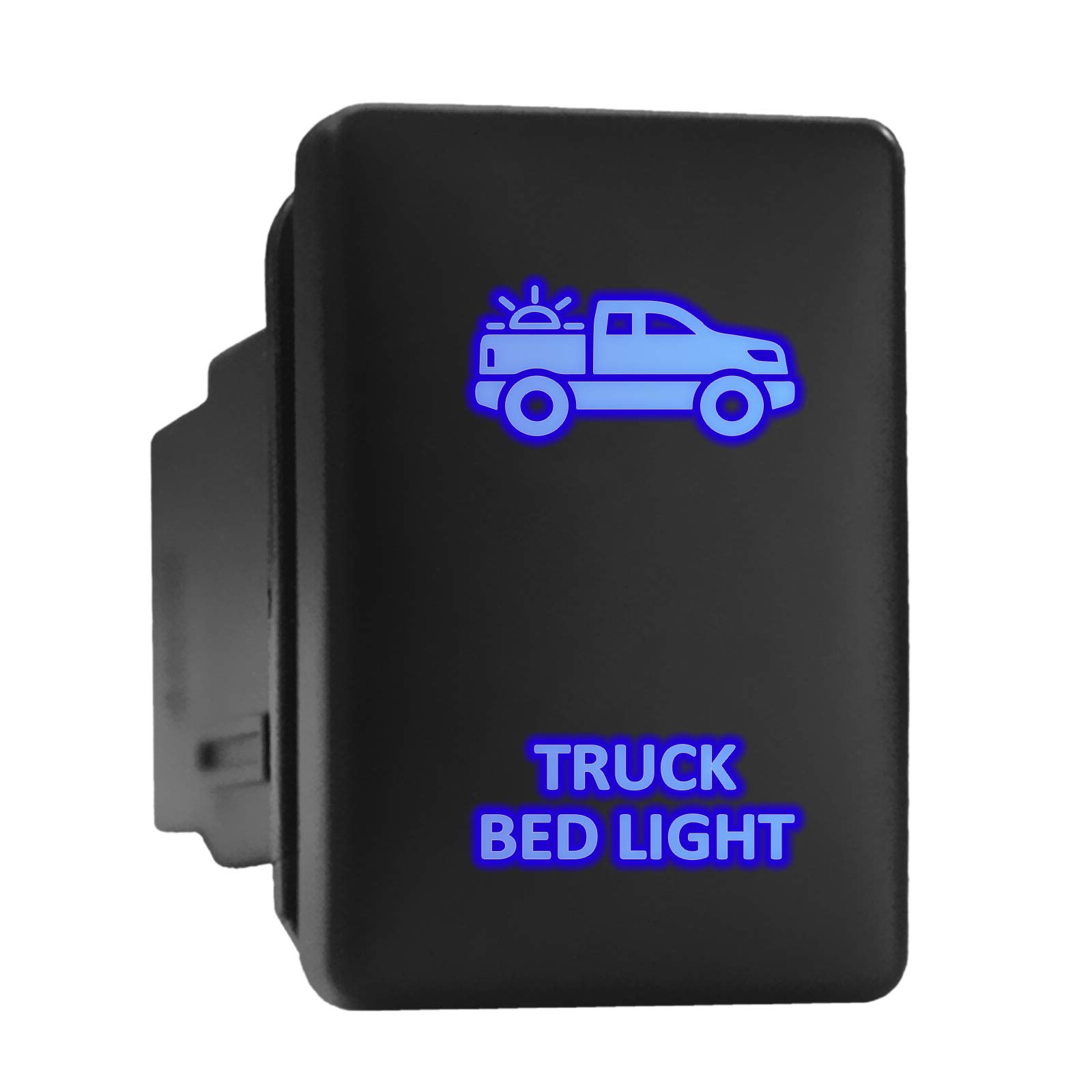 Truck Bed Light Symbol Modern Model Push Button Compatible with Toyota (/ Surface Size 1.28 x 0.87 inches)