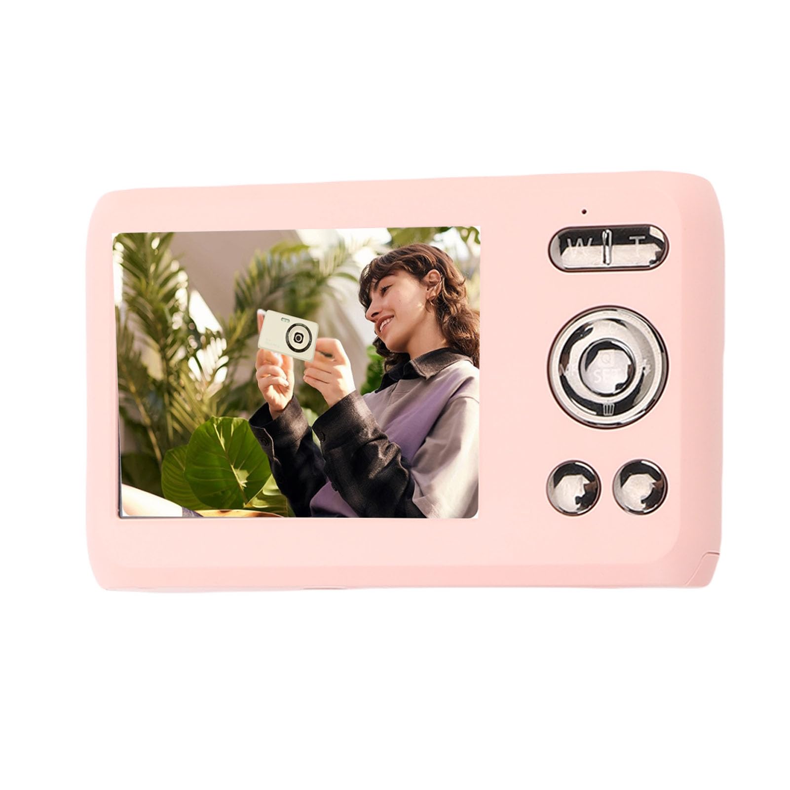 Yunir 4K Digital Camera, 64MP Auto Focus Video Camera with 16x Digital Zoom 2.7 Inch Screen, for Travel Photography Selfies Birthday (Roseate)-picture-31