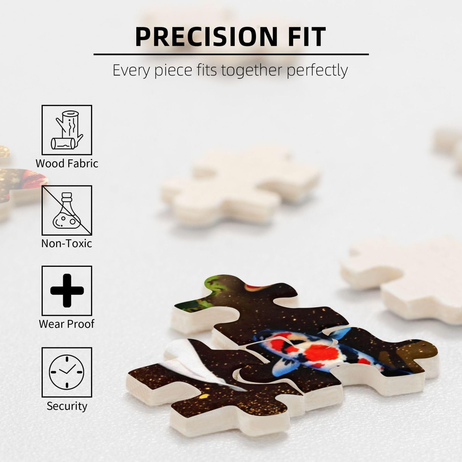 Amazon.co.jp: ジグソーパズル 1000ピース 中国風 赤鯉 ラッキー 鯉魚