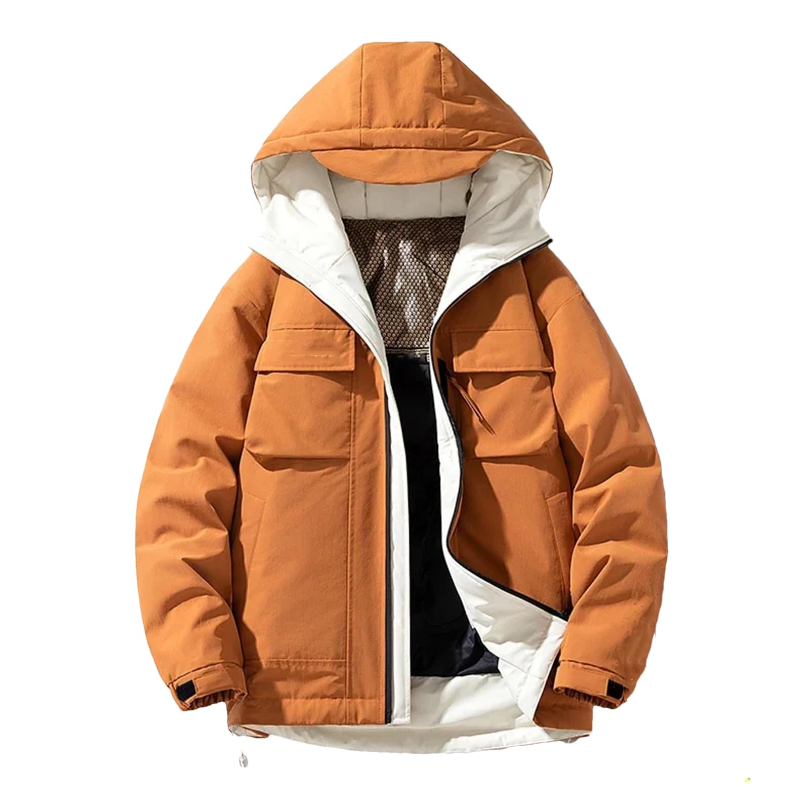 Dcvmvmn Mens Winter Lightweight Warm Down Coats Casual Hooded Thick Puffer Jackets With Pockets