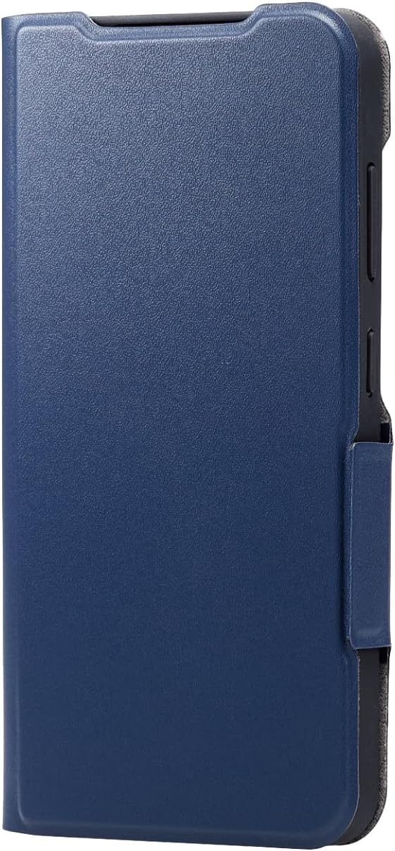 Elecom PM-G241PLFUNV Galaxy S24 SC-51E Case Cover Folio Leather Thin TPU Shock Absorption Wireless Charging Compatible Navy