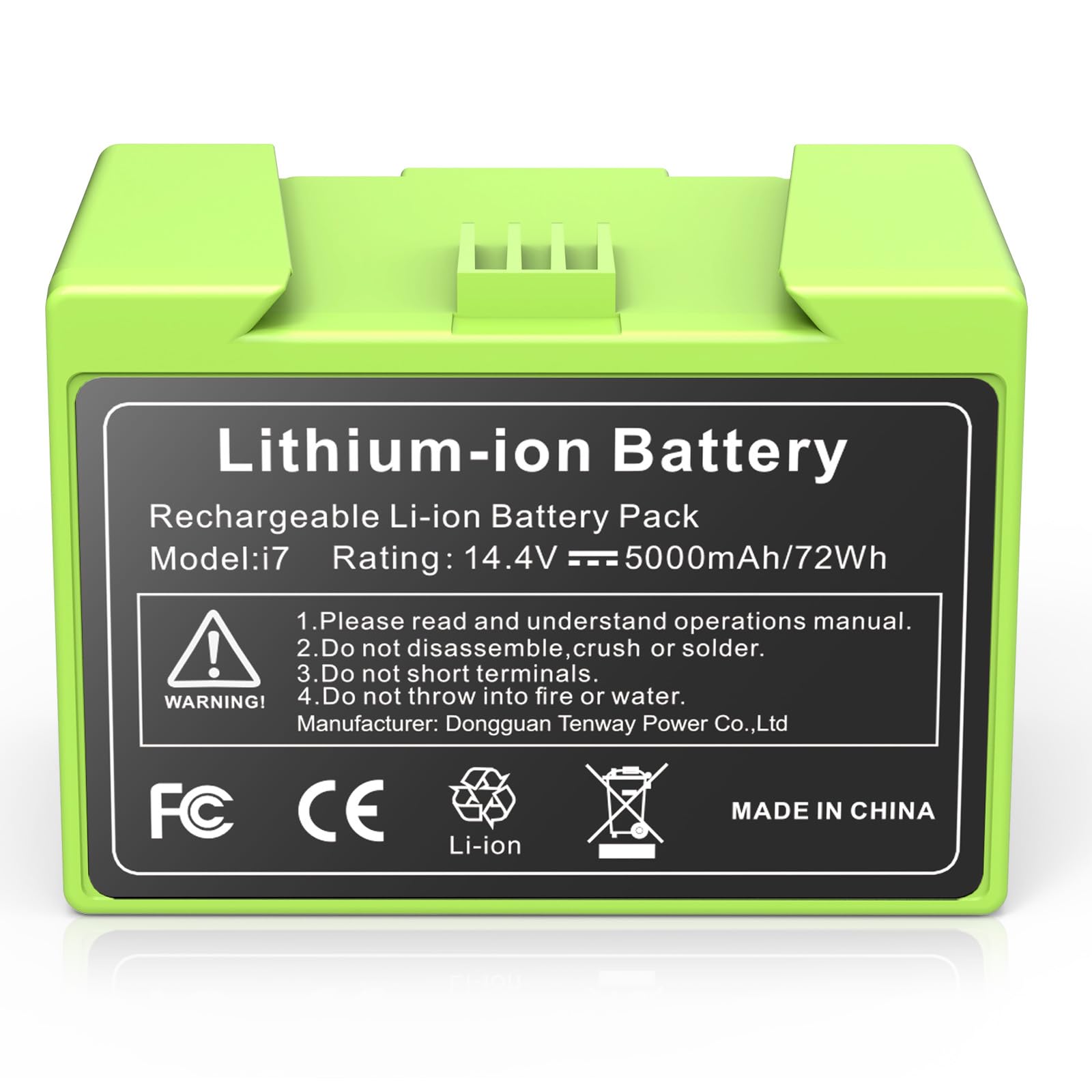 5000mAh Batería de Ion de Litio para i7, ASUNCELL 14,4V batería de Repuesto para iRobot Roomba e y i Serie i7 / i7+ i4/i4+ i3/i3+ e5 e6 i7158 i7550 i7550 i7550 7150 7550