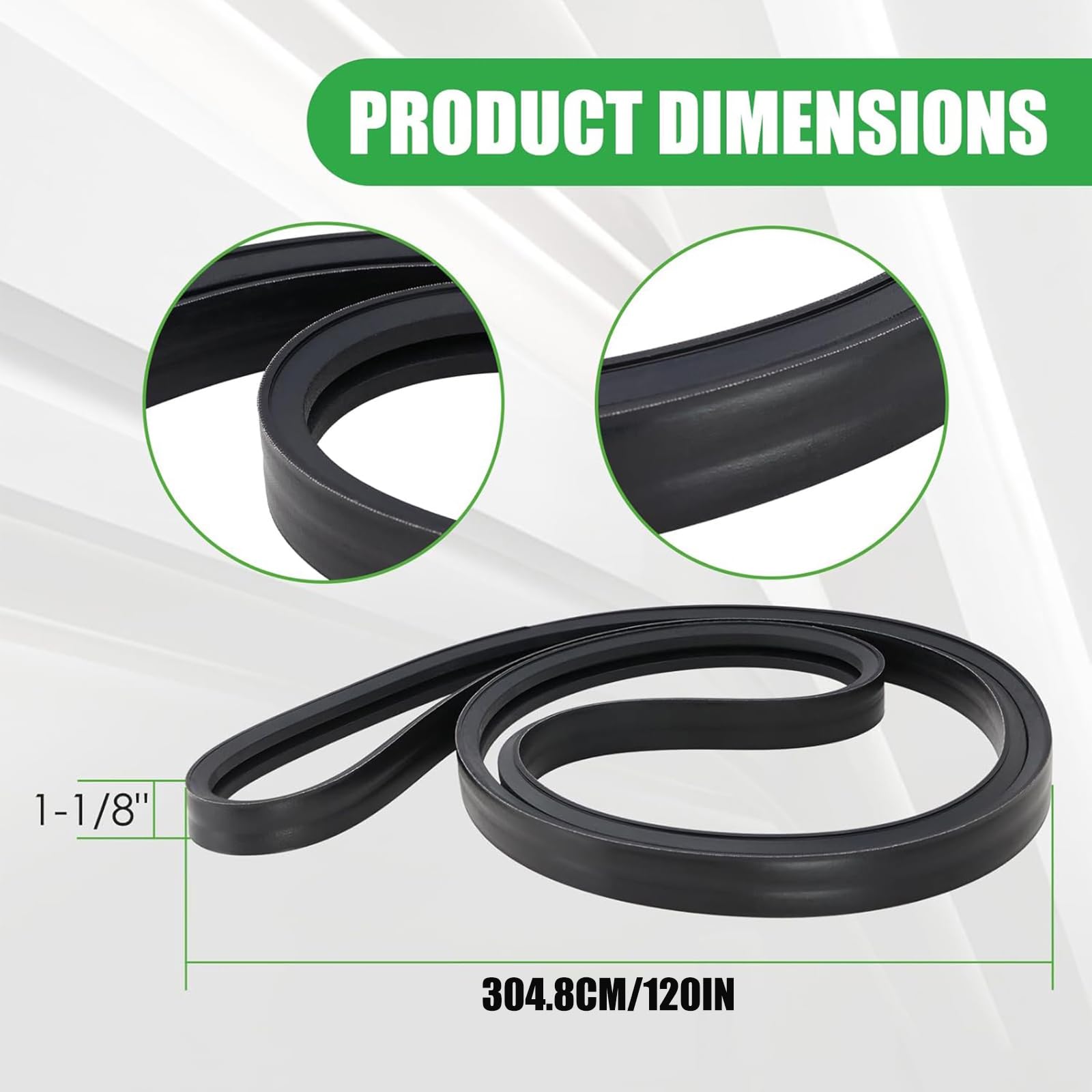 Correa de repuesto para cortacésped K5763 34710 para modelos RCK60-28Z RCK60-29B Compatible con instalación directa