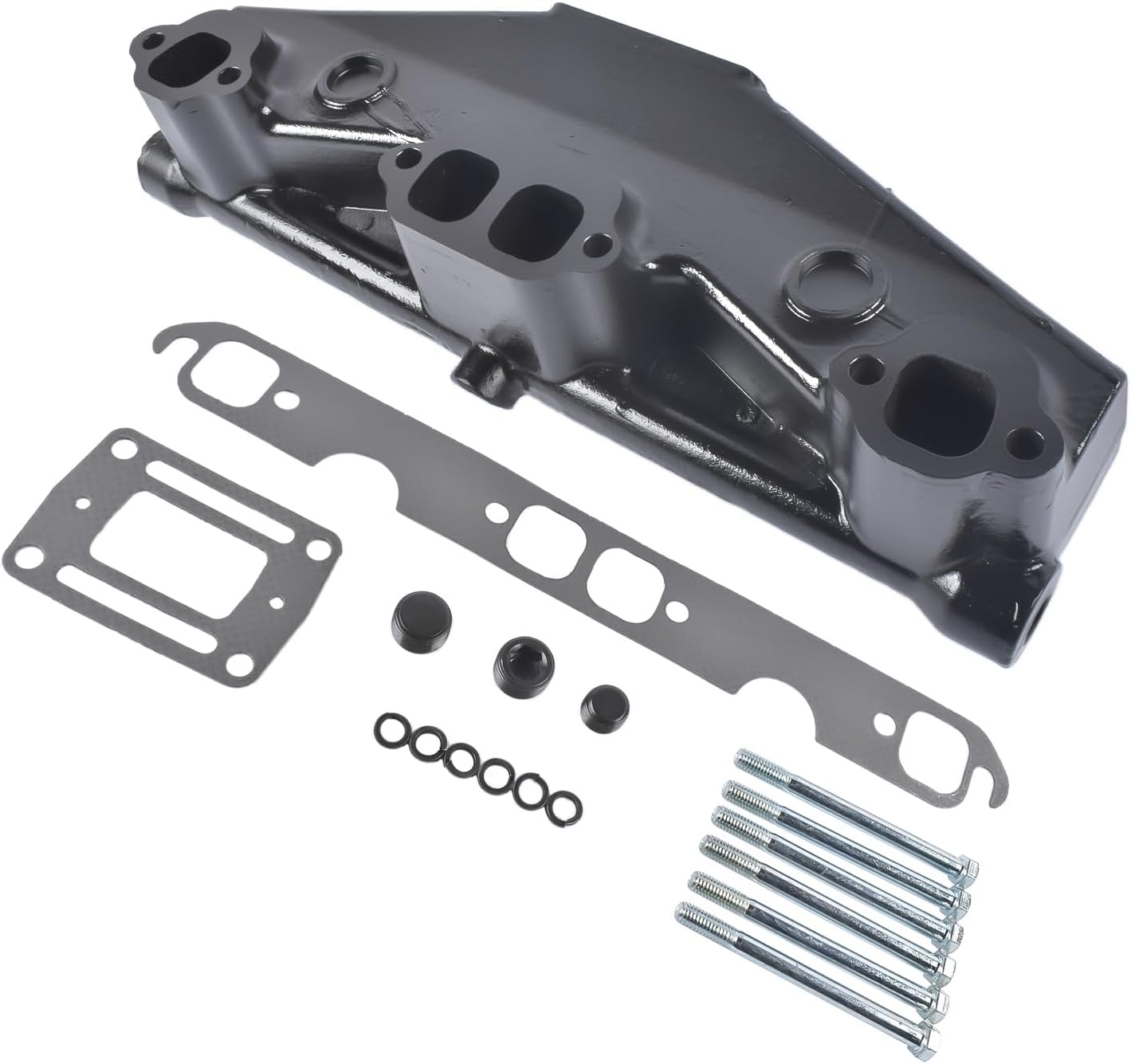 3857723 Exhaust Manifold Replacement for OMC Penta GM 5.0L 305 5.7L 350 1992-up, Includes Gasket and Bolts OE# 3847501 3852374 914035
