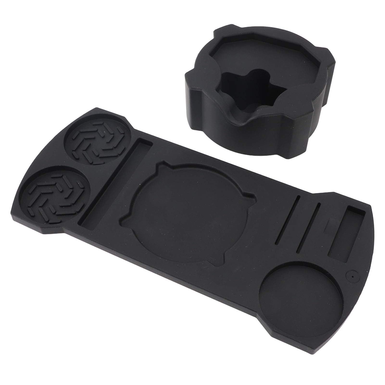 Support à café universel en silicone noir pour tassage et distribution 51 53 58mm
