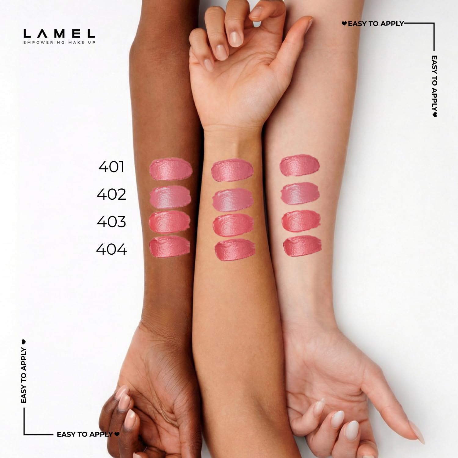 Lamel BB Blush- Tea Rose | Featherlight, Easy Blend Formula | 8hr Long Wear | Rich, Buildable Pigment | All Skin Types | 10ml 3