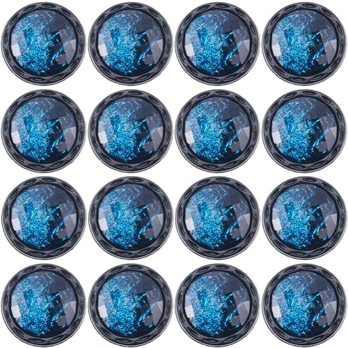 GORGECRAFT 20Pcs 25mm Resin Shank Button 1-Hole Beveled Cut Glass Shiny Blue Sewing Shank Buttons for Diy Sewing Crafts Sweater Uniform Blouse Jacket Clothing Hat Embellishments Jewelry Making