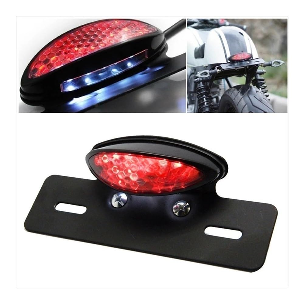 DAGMARA Moto Freno Luces Trasera Cola Luz LED De 12 V Para Matrícula Freno Trasero Motocicleta, Trasera, Luces Señal, Indicador, Accesorios Para