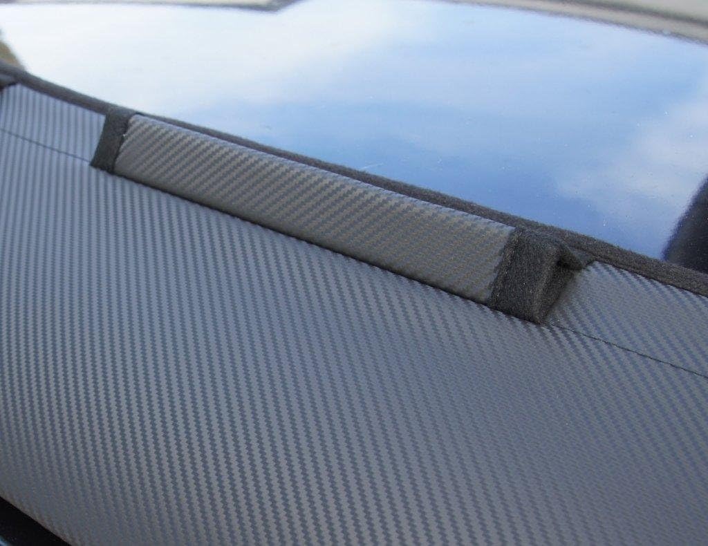 AB3-00278 Carbon Fiber Look Hood Bra Compatible with MB Mercedes-Benz A-Class W177 Since 2018 Front End Nose Mask Bonnet Bra
