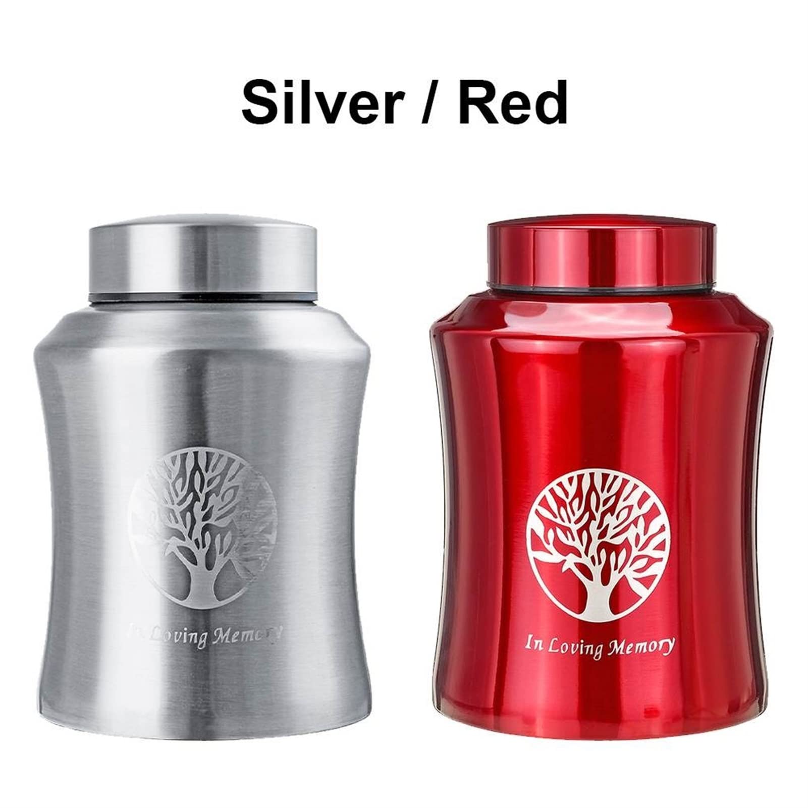 Memoriali per Animali Domestici Contenitori Urne Animali Domestici Cremazione Souvenir Possono Essere Utilizzate Cani Gatti Uccelli800/500/250Ml Cassetta Funebre(Red,500ml)