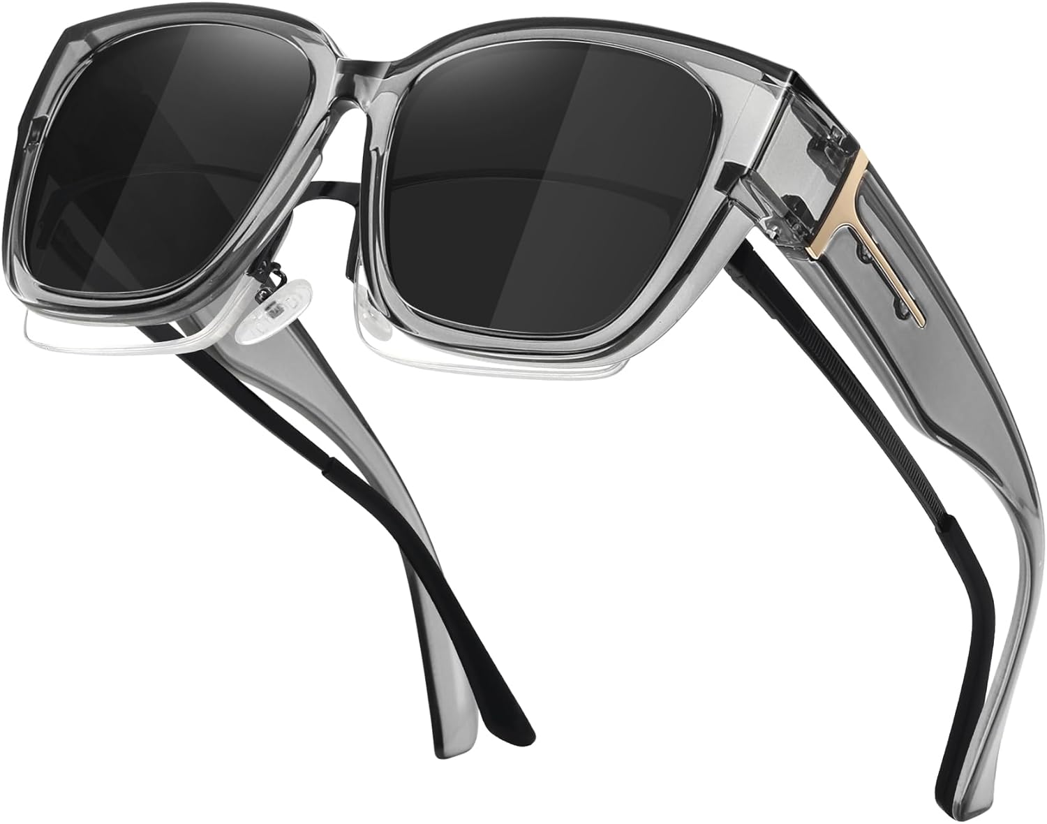 MEETSUN Oversized Fit Over Glasses Sunglasses for Women Men Large Trendy Polarized Sunglasses for Driving UV Protection