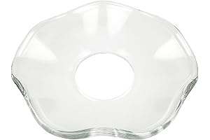 Scallop-Edged Bent Glass Candle Bobeches for Enhancing Candlelight Elegance