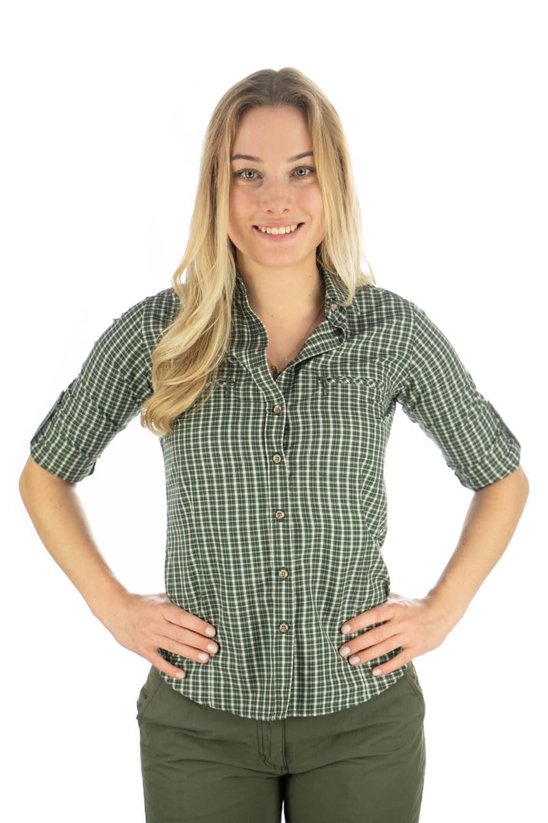 TOM COLLINS Damen Bluse Langarm Freizeitbluse mit Liegekragen Twoios