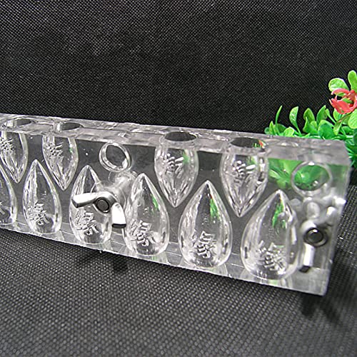 Moule conique acrylique transparent 10 grilles sans bulle - 3
