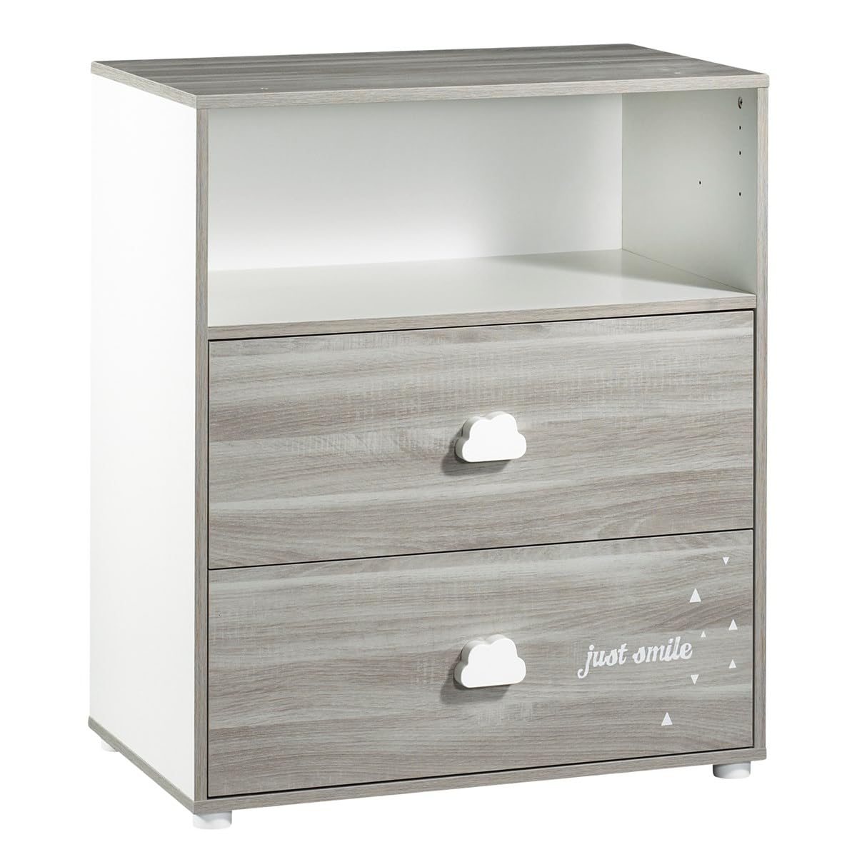 Baby Price Smile Cassettiera fasciatoio Quercia Silex