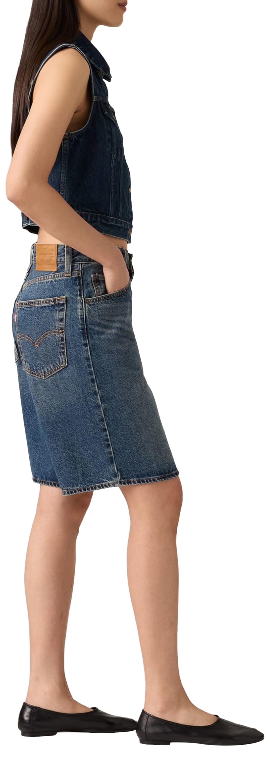 Levi's - Baggy Dad Jort, Pantaloncini in Denim Donna
