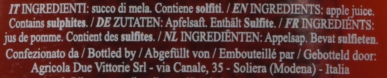 Due Vittorie Aceto di Mele - confezione da 6 bottiglie x 250 ml