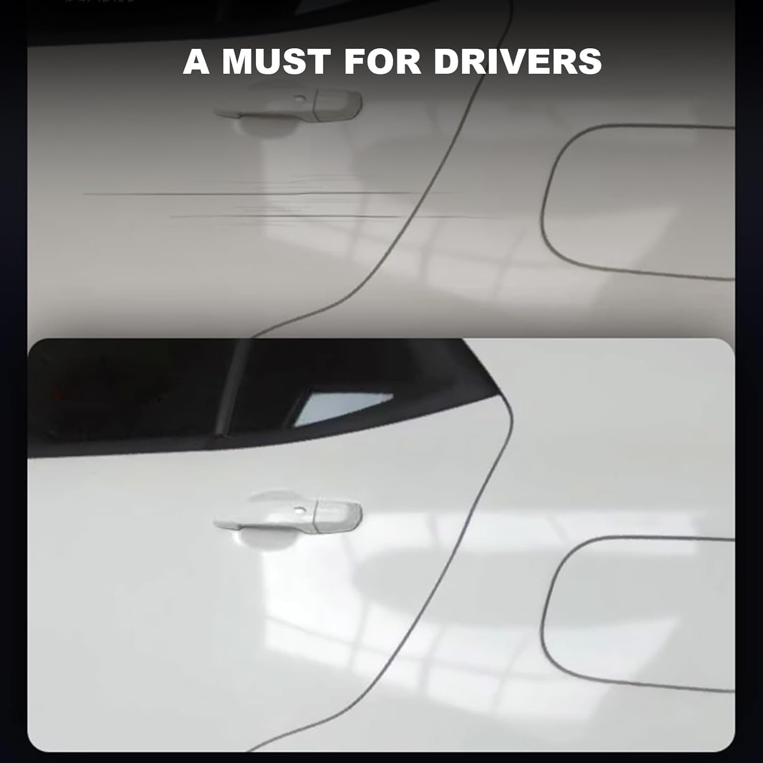 White Touch Up Paint for Cars, 2-in-1 Universal Automotive Touchup Paint Pen for Scratch Repair– Quick Dry Auto Paint Scratch Remover Rim Touch Up, Long-Lasting Restoration and Protection - Image 4