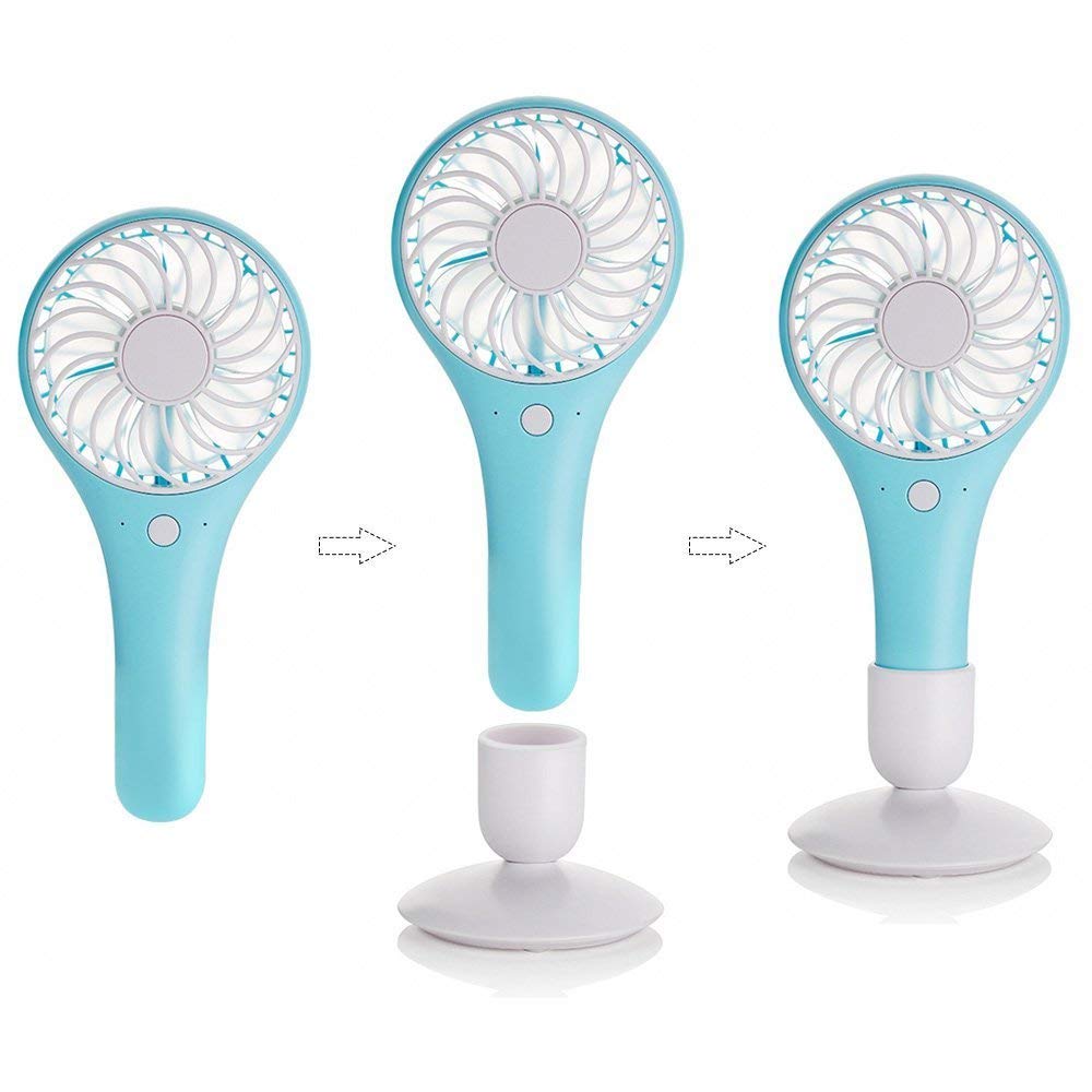 Mini Ventilateur Portatif Rechargeable,Ventilateur Personnel Pliable Alimenté Par Usb À Piles