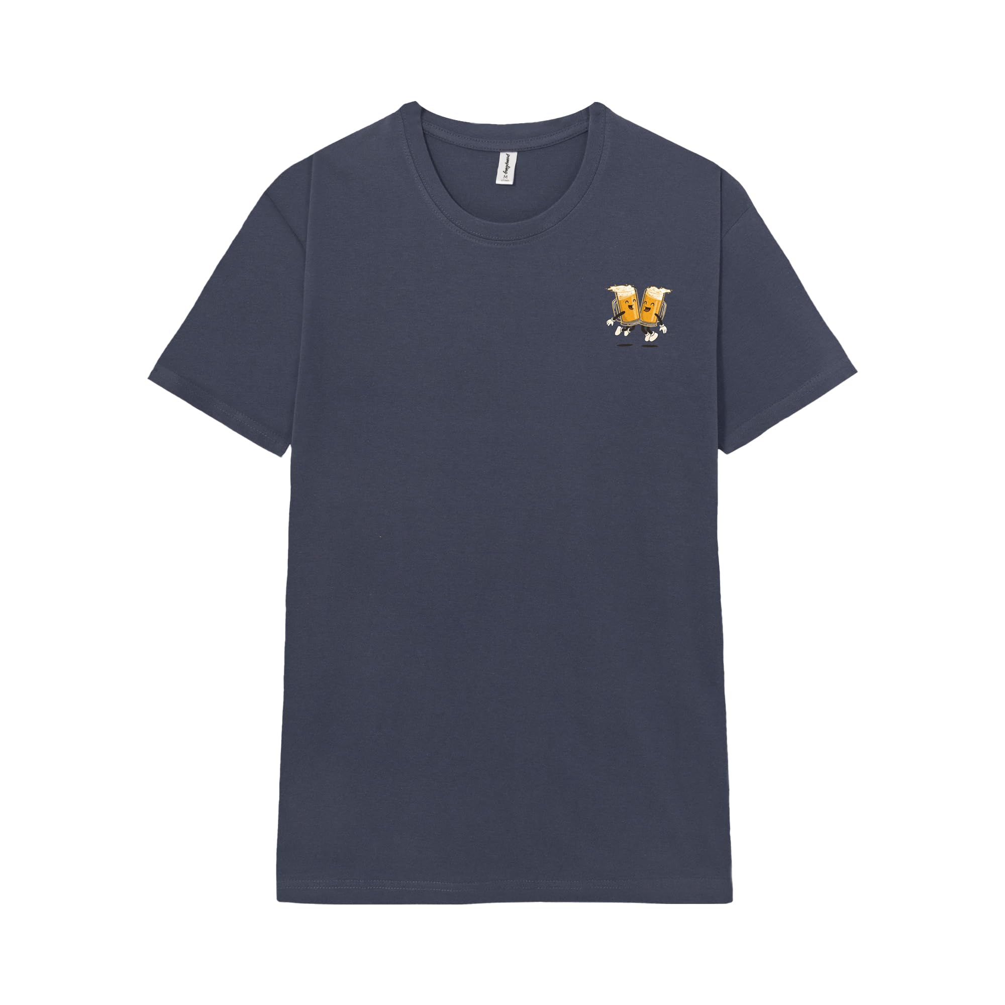 T-shirt van puur katoen jeansblauw met print • Prijs € 9,99 • online shop