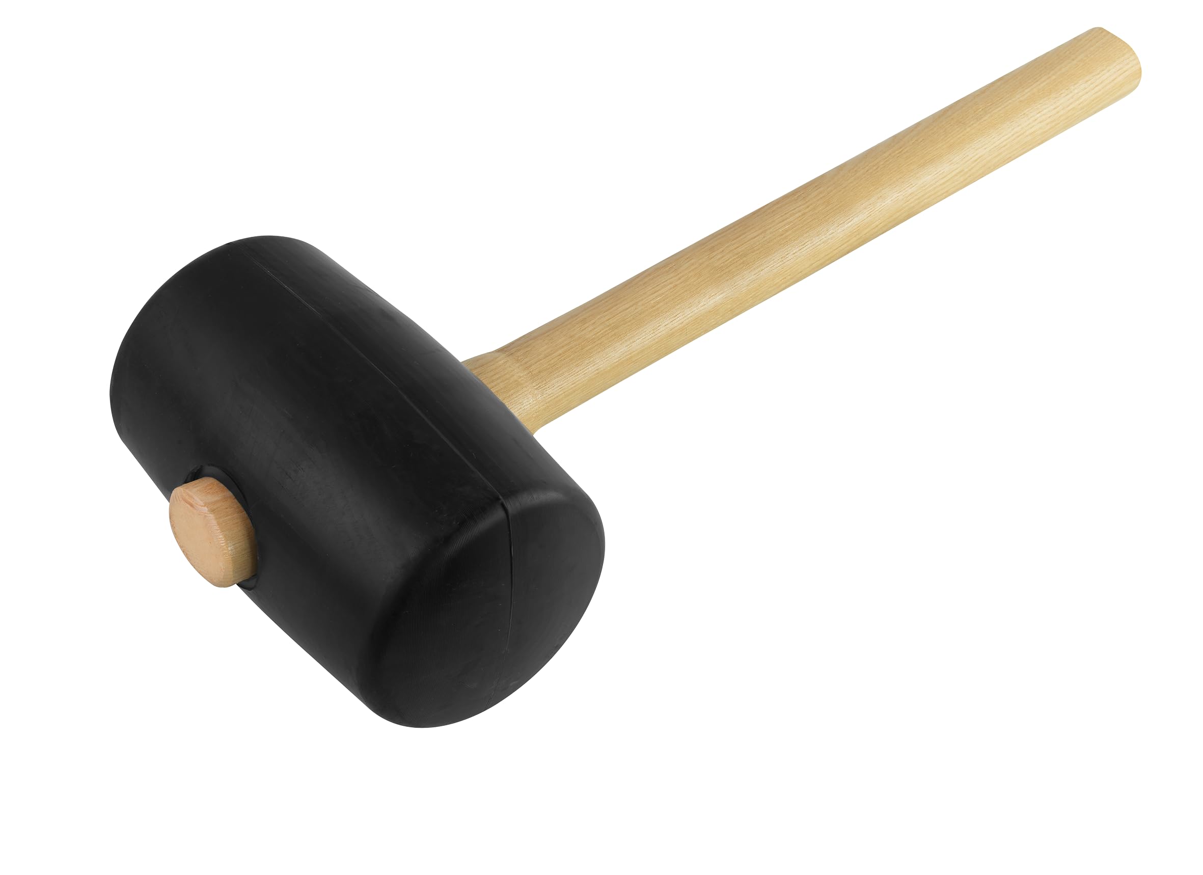 LEBORGNE-Maillet travaux publics 400 g manche bois PEFC 1150 mm – tête caoutchouc dur