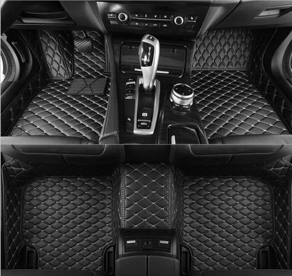 LIODOR Custome Car Mats Accessories All Weather Floor mats Compatible with Automotive Floor Mats Passenger car mats Black