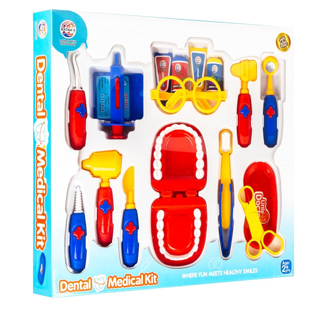 See full amazon price history chart for Ratnas Dental Medical Kit with 18 Medical Instruments & Accessories | Doctor Set Pretend Play | A Perfect Role Play Toy Set for Kids 2+ Years Ratnas Dental Medical Kit with 18 Medical Instruments & Accessories | Doctor Set Pretend Play | A Perfect Role Play Toy Set for Kids 2+ Years (B0CTXCB4NN) Amazon Price History, Amazon Price Tracker