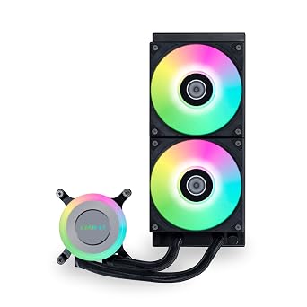 Lian Li GA II LITE 240mm AIO Cooler-2x 120mm ARGB Fans-Black-GA2L24RB