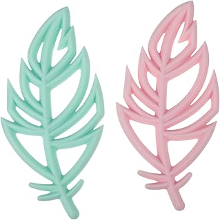 Totority 2 Pçs Mordedor De Bebê Mordedor Infantil Brinquedos Recém-Nascidos Brinquedos De Silicone Brinquedo De Dentição Do Bebê Brinquedo De Dentição Do Bebê Brinquedo Mordedor De Bebê