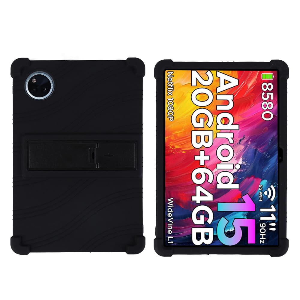 Coque silicone DOOGEE Tab A9 Pro+ Plus étui robuste contre les cassures noirs - 8