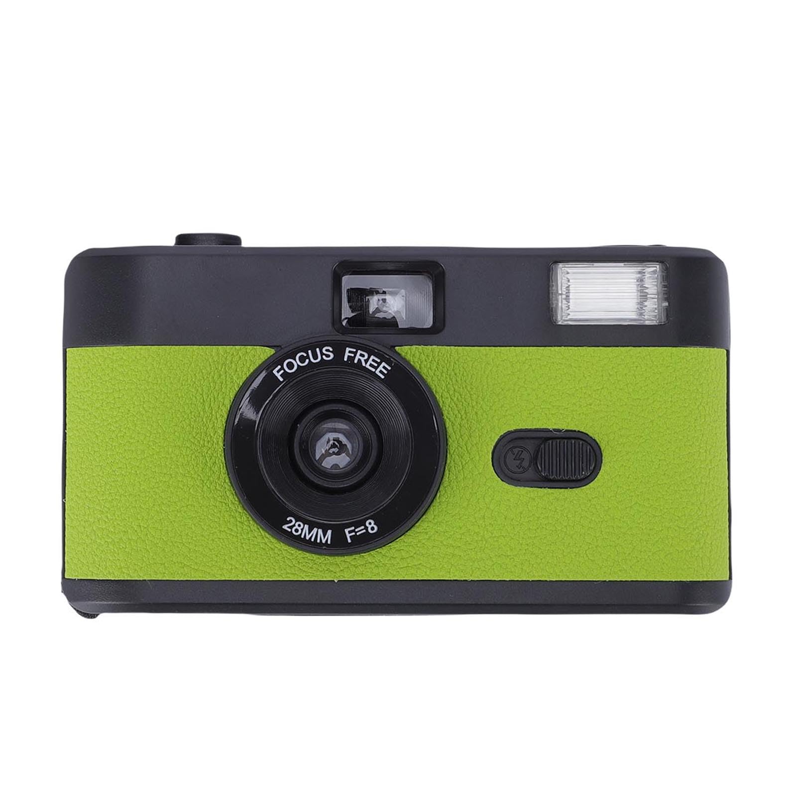 Akozon Cámara de Película de 35 Mm, Cámara Retro Ligera y Reutilizable, para Estudiantes con Flash Incorporado, Alimentada por Batería para Fotografía (Negro y Rojo)