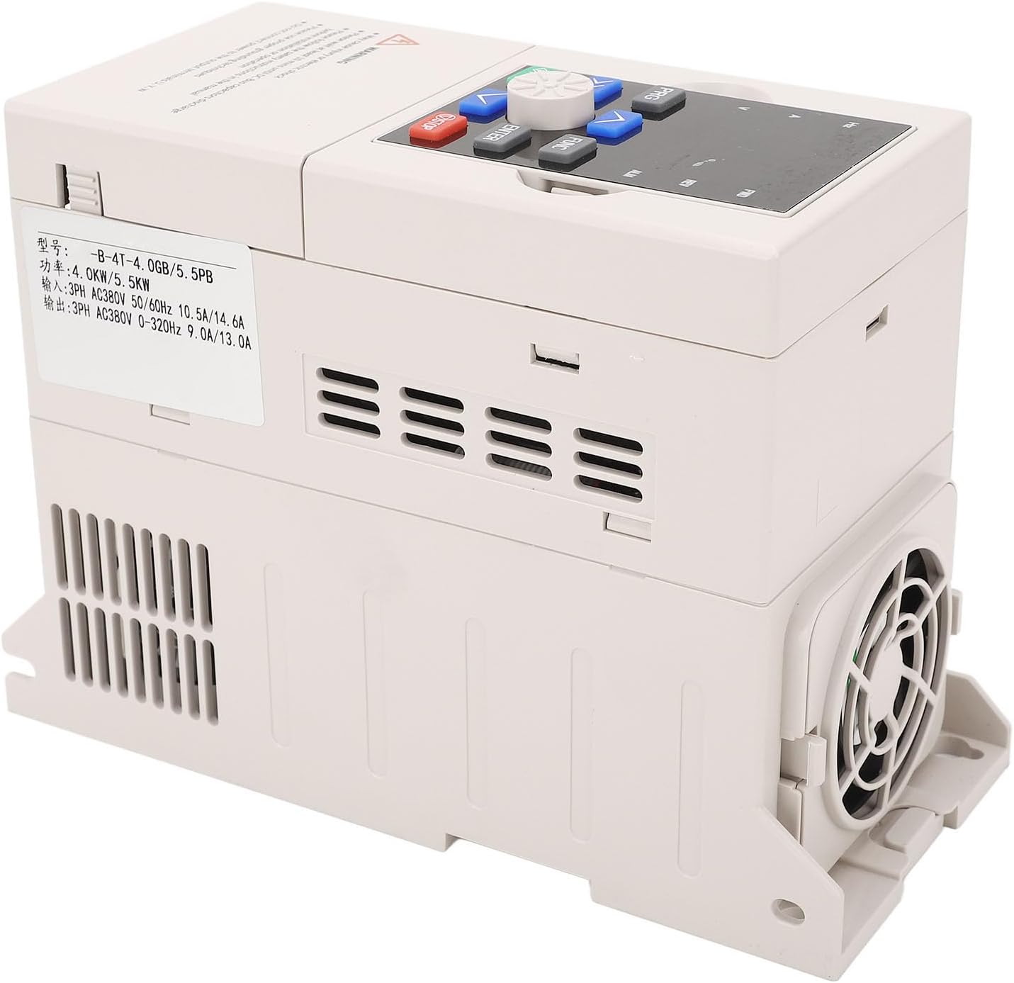 Бурчтуу view of the Walfront VFD showing the cooling fan and vents