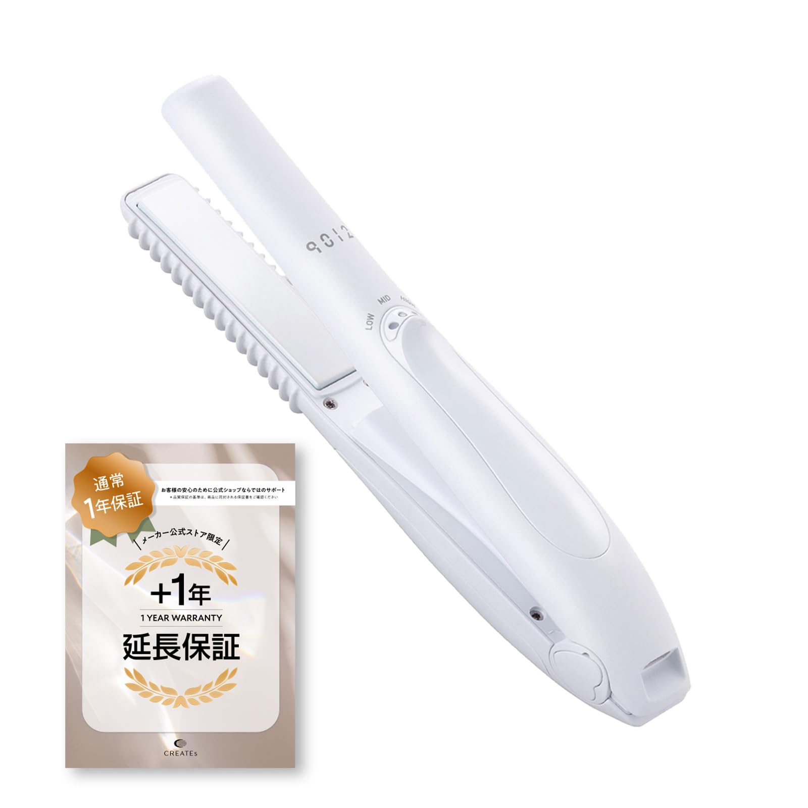 CREATE'S 9012 イオンコードレスストレートアイロン(CSP9012-G01W)