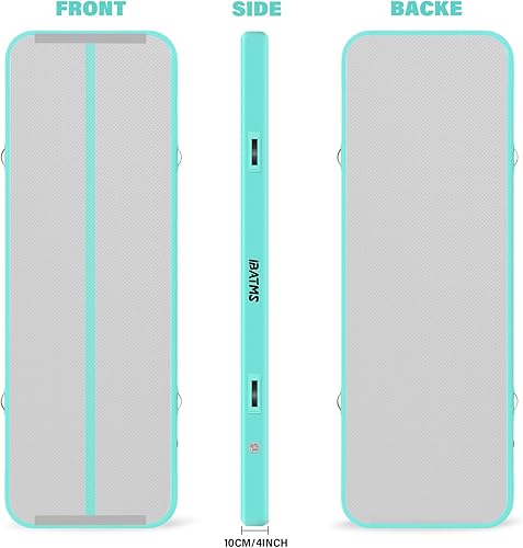 Miniatura 4 de IBATMS Colchoneta inflable de gimnasia de 48 pulgadas para uso doméstico, entrenamiento, animación, yoga, agua, con bomba de aire