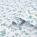 iHappy Self-Adhesive Shelf Liner Drawer Paper,17x78 Inches, Blue Rose