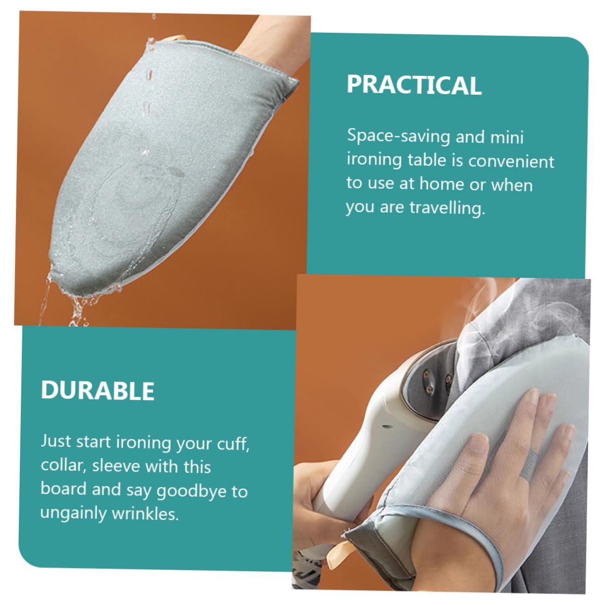 SEWOART Heat Resistant Small Ironing Glove Ironing Board Protector Steam Mitt for Family Hotel School