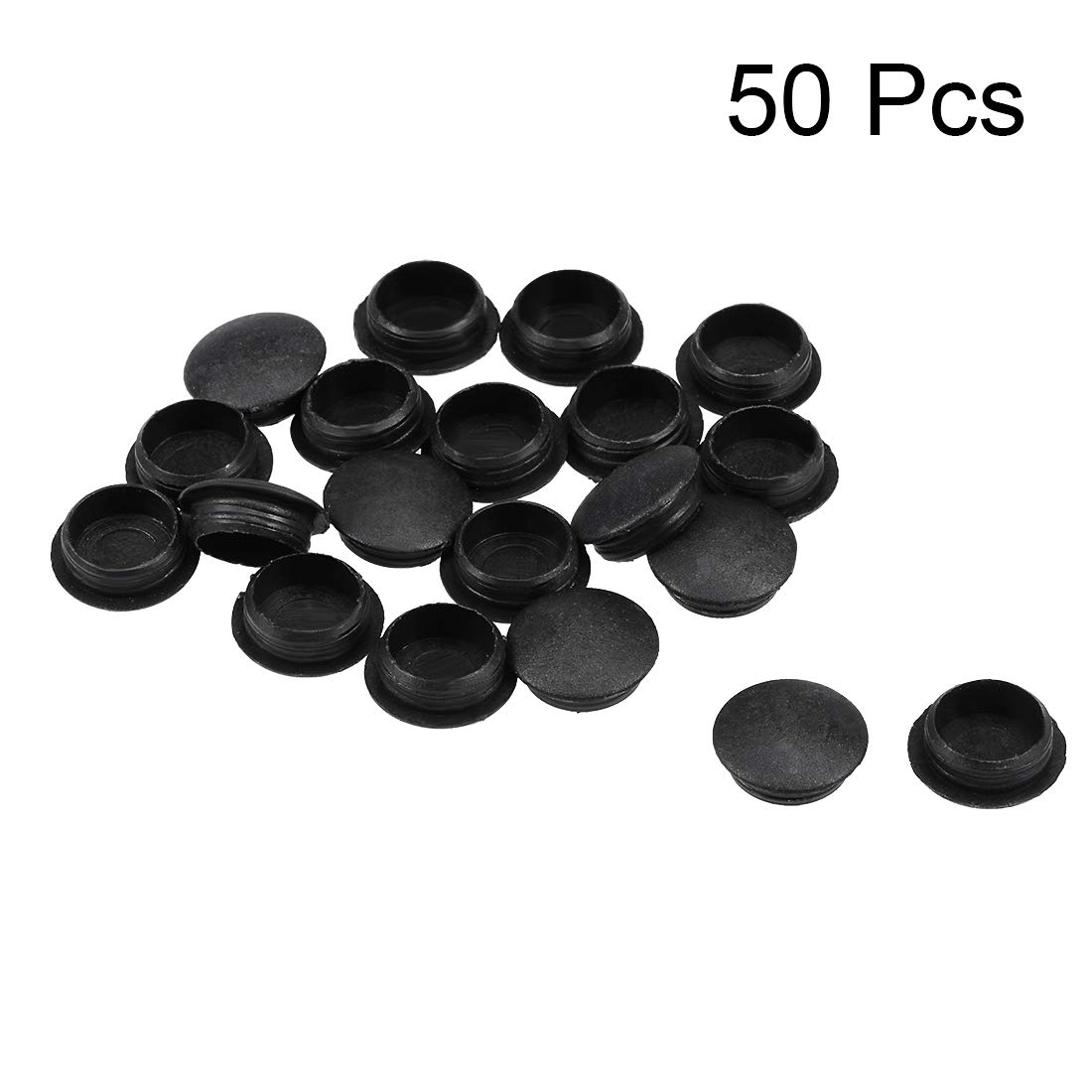 180 Stück Abdeckkappen Für Bohrlöcher – 7 Größen (5-25 Mm), Schwarz | Aus Kunststoff, Einfach Zu Montieren