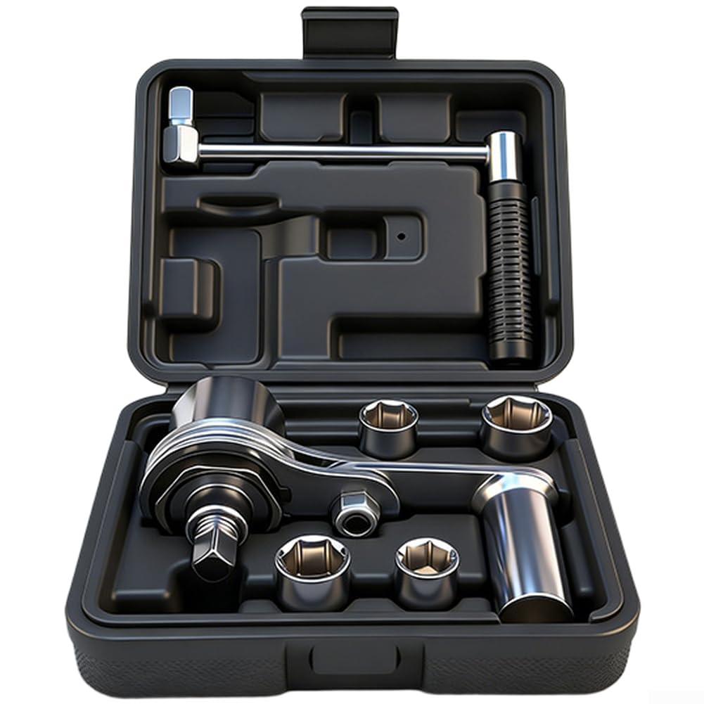 Chiave a bussola regolabile in acciaio 40Cr, per rimozione pneumatici auto, prese da 17 mm, 19 mm, 21 mm, 22 mm, impugnatura ergonomica antiscivolo, compatta per veicoli (stile A 3)