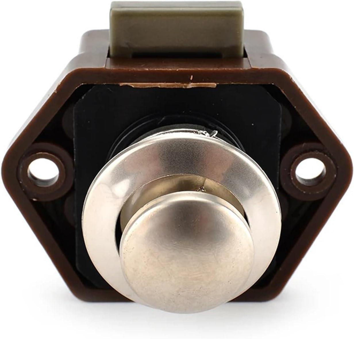 Camper Car Push Lock Diameter 20mm RV Caravan Boat Motor Home Cabinet Drawer Latch Button Locks for Furniture Hardware 1Pcs(Pearl nikel)