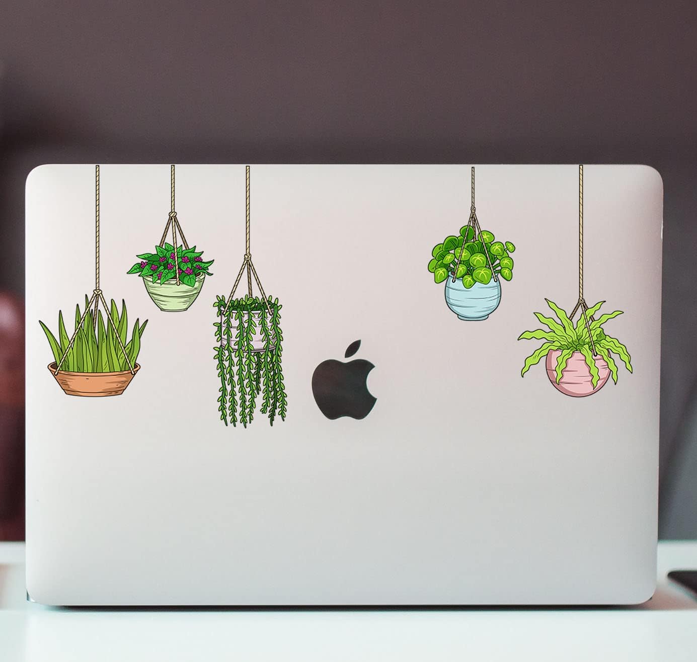 United by Color Plant Stickers (5pcs) - Strong Adhesive
