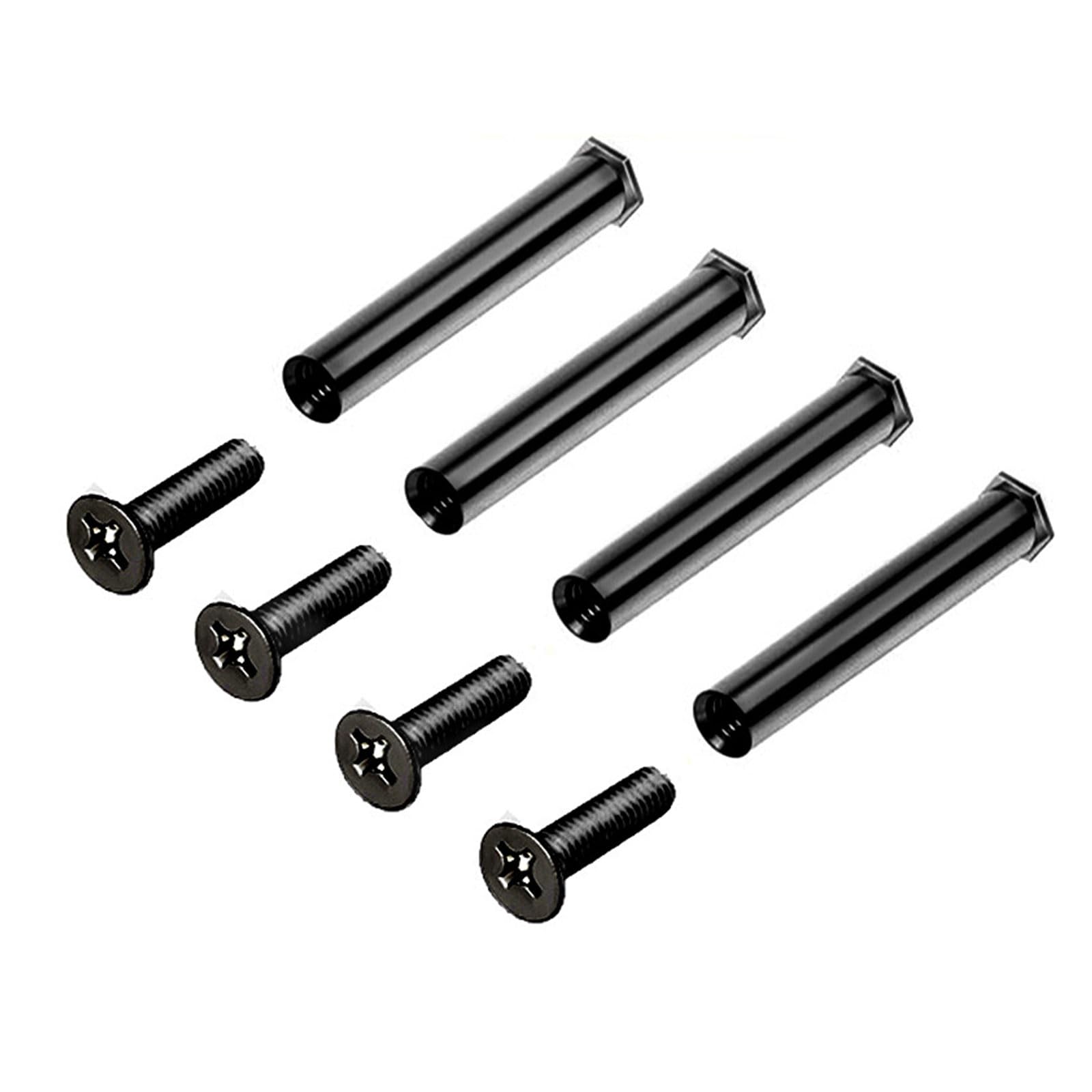 STDEV 4pcs Computer Fan Screws for 25mm Thickness Fan Cooling Fan Mount Screws Secure and Stable Computer Fan Screws, Black