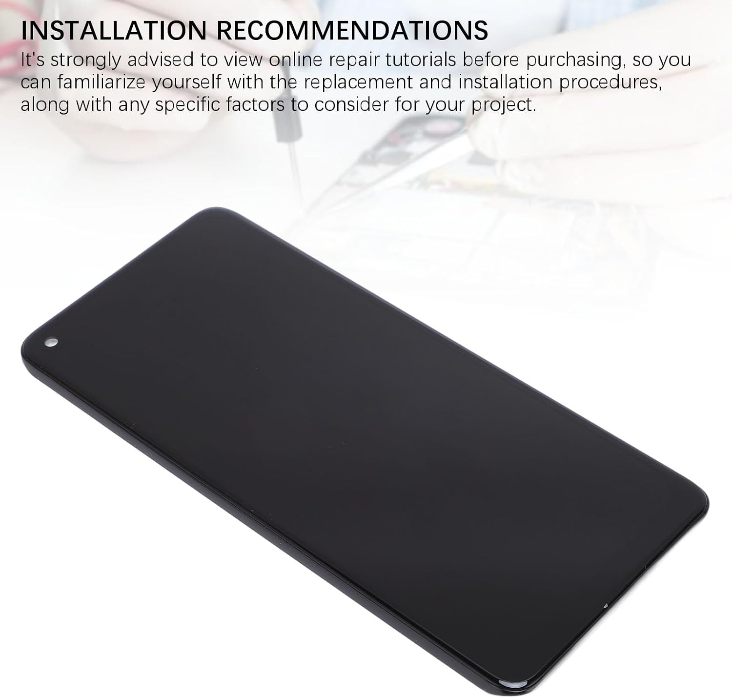 TFT Phone Touch Screen Replacement, 6.1 Inch LCD Display 3D Touch Digitizer Assembly for 11 O Version, with Repair Tools Suction Cup