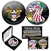 BLACK RUTHENIUM & COLORIZED 2-Sided 1 Troy Oz .999 2019 Silver Eagle Coin w/Box