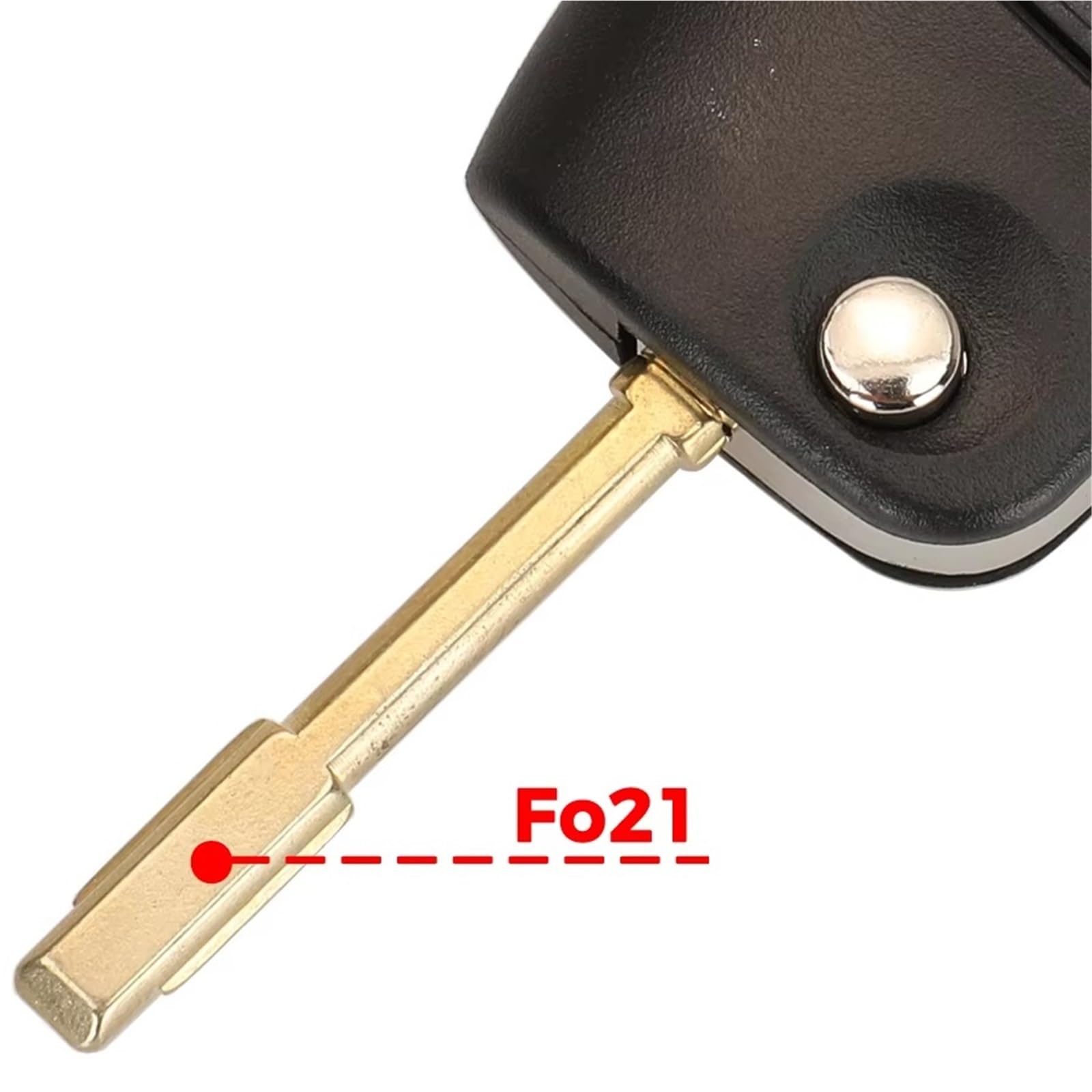 Compatible Con Ford Para Fiesta 2008 2009 2010 2011 2012 2013 2014 2015 2016 2017 2 3 Botones Carcasa De Llave A Distancia Abatible Fo21 HU101 Sin Cortar(3 Buttons b Fo21)
