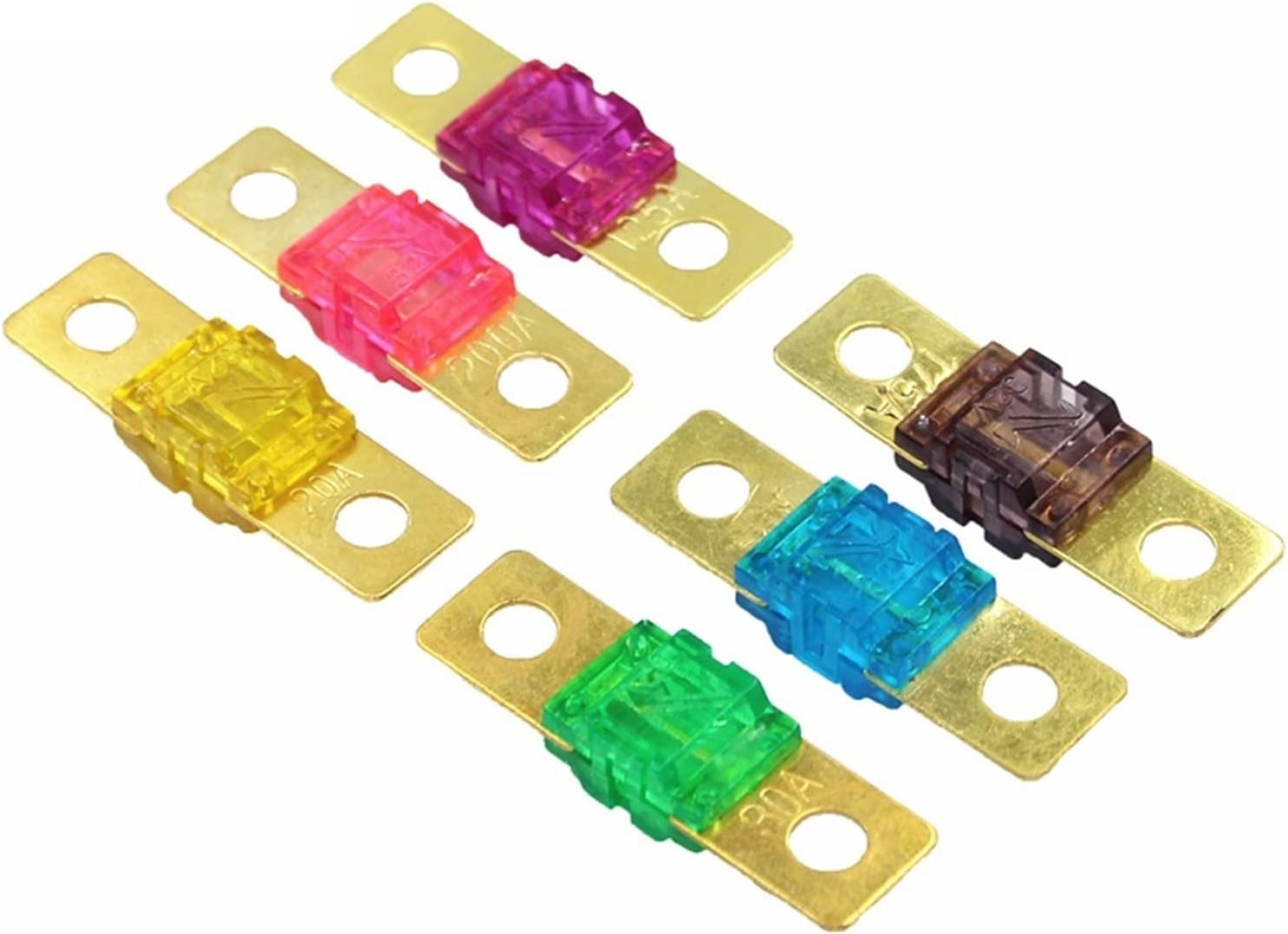 5PCS ANS Fuse 20A 30A 40A 50A 60A 70A 80A 100A 125A 150A 175A ANL Gold Plated Stud Car Fuses Mini Car Stereo Audio AFS Fuse(30A,1PCS)