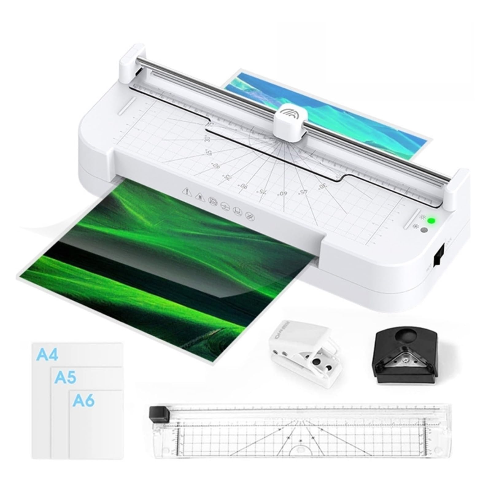Macchina plastificatrice Colla plastificatrice - Velocità di passaggio 320 mm/min - 2 riscaldamenti for uso a lungo termine Per ufficio, scuola