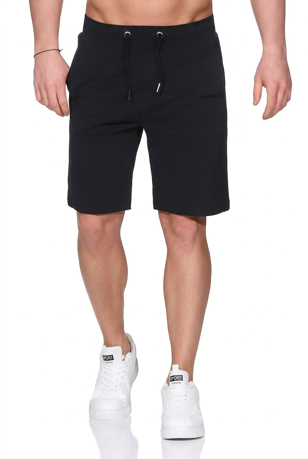 Elbsand Herren Sweat Shorts Bermuda ESMNias Kurze Sweatshose mit Taschen