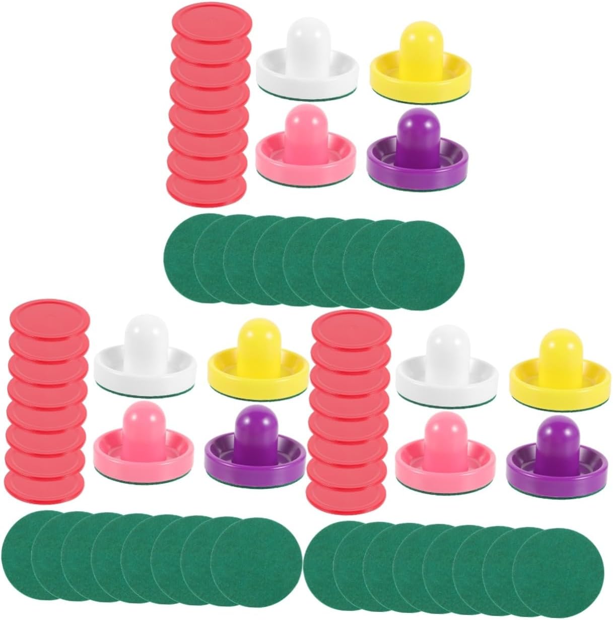 Mikikit Air Hockey Cover Push for Air Hockey Pucks Billiard Hockey Table Hover Puck Block Pushers Mini